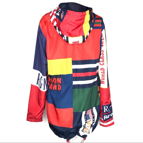 Reason Brand NYC Streetware Logo Full Zip Hooded Windbreaker Jacket XL - Picture 2 of 13